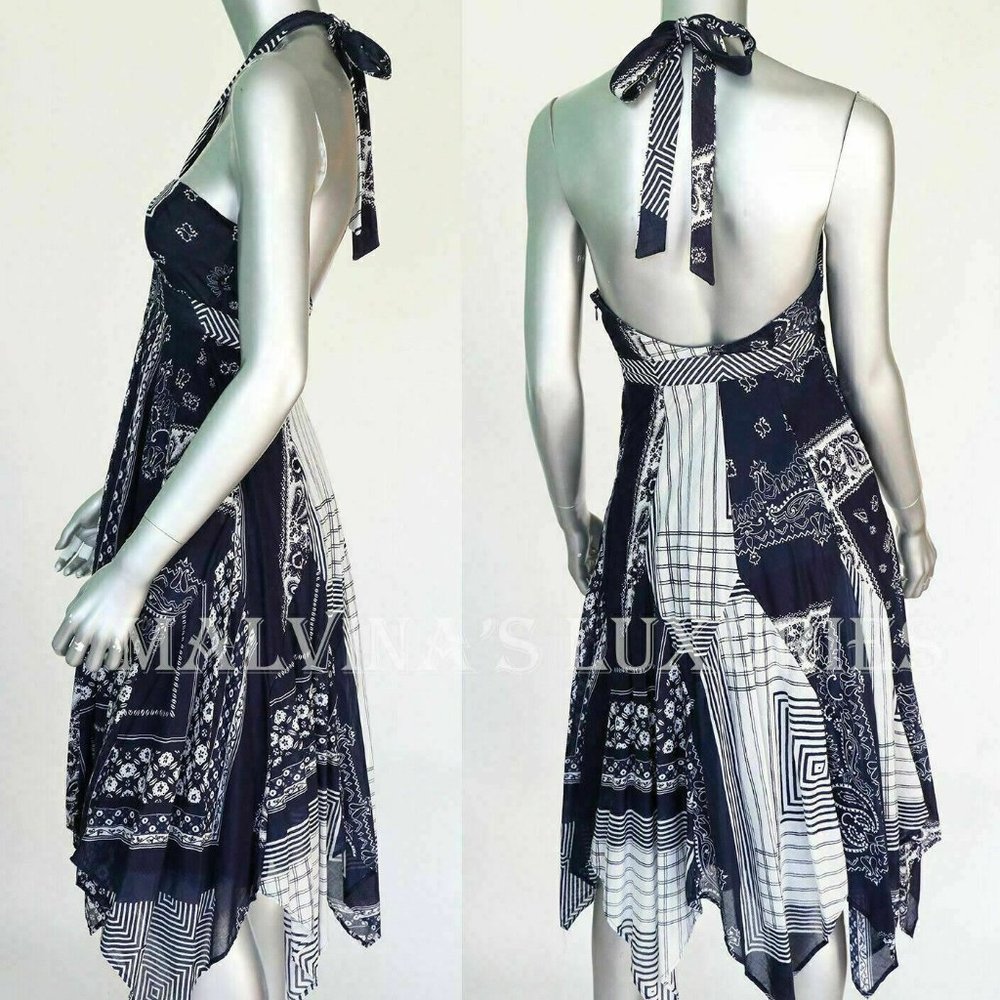 ~SOLD~ MCQUEEN Bandana Patchwork McQ Punk Dress - Picture 2 of 7